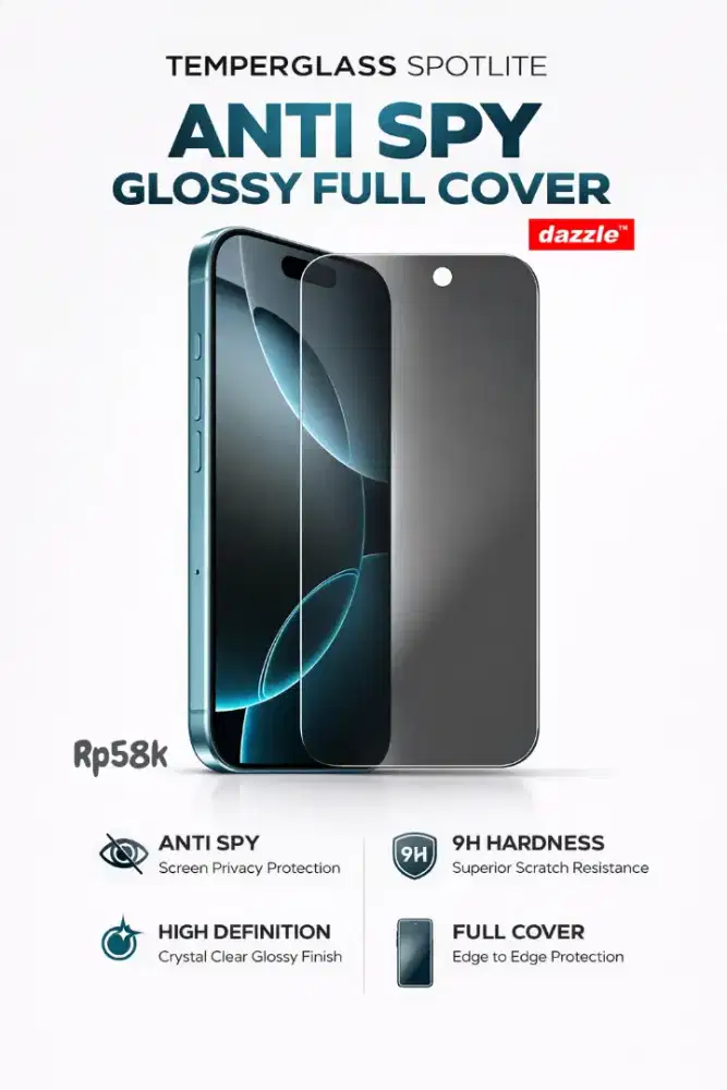 Temperglass Spotlite Anti Spy Glossy Full Cover