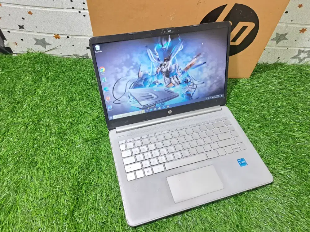 Fullset gen 11 core i3 ram 8 ssd 256 hp 14s siap pakai lancar jaya