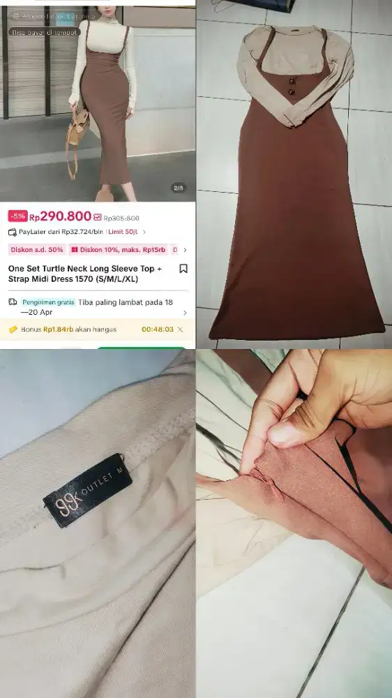 WANT TO SELL DRESS LONG NECK BRAND 99k