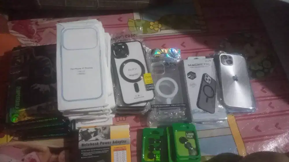 Tempered glass, case ip, dan note book