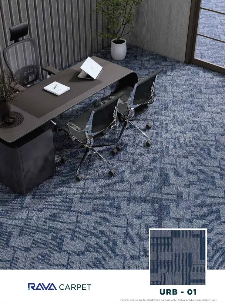 Karpet Tile 50cmx50cm Harga Per Lembar|Karpet Kantor Hotel Motif Garis