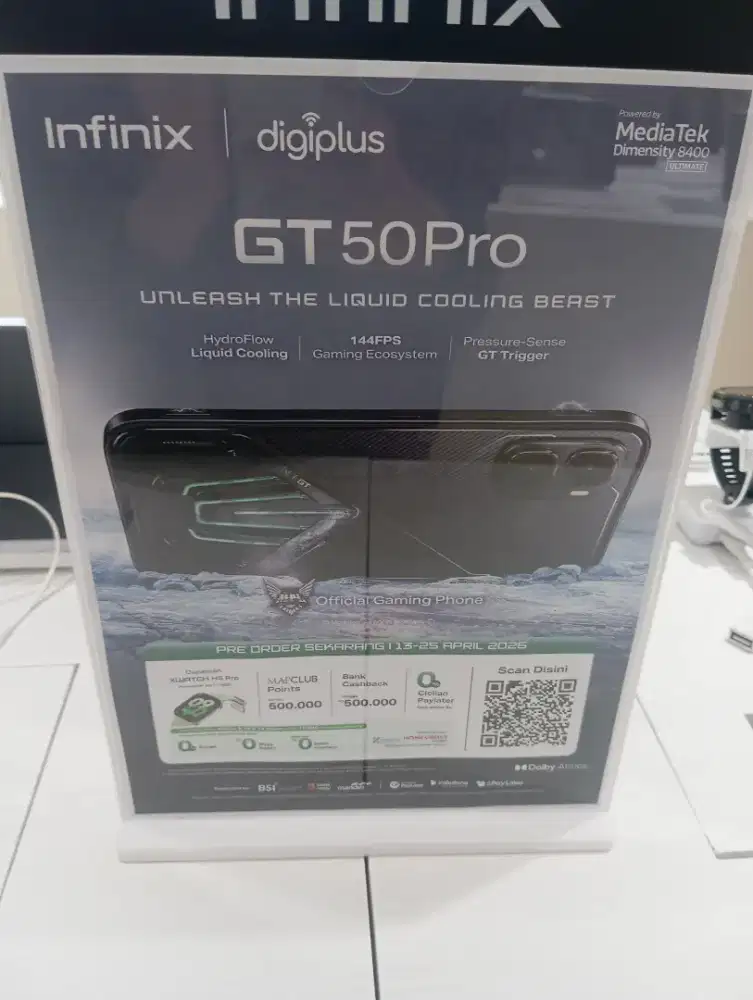 Pre order infinik gt 50 pro , cicilan tanpa kartu kredit