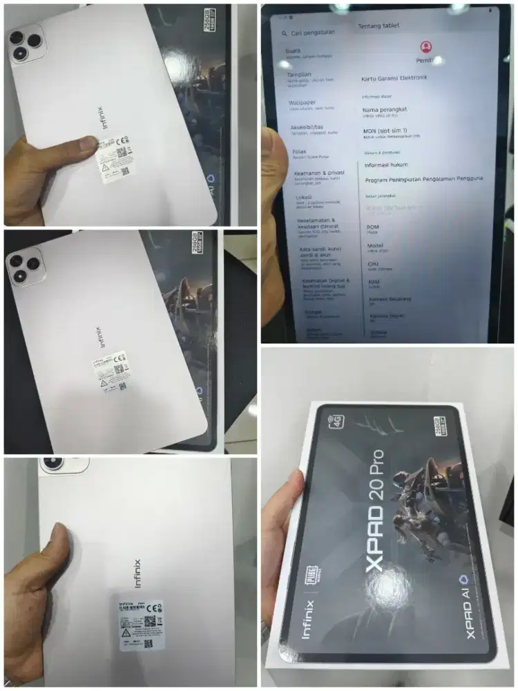 infinix xpad 20 pro 8/256 like new 1 minggu pakai