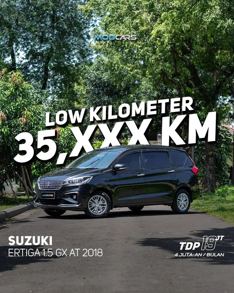 SUZUKI ERTIGA 1.5 GX AT 2018 MATIC HITAM