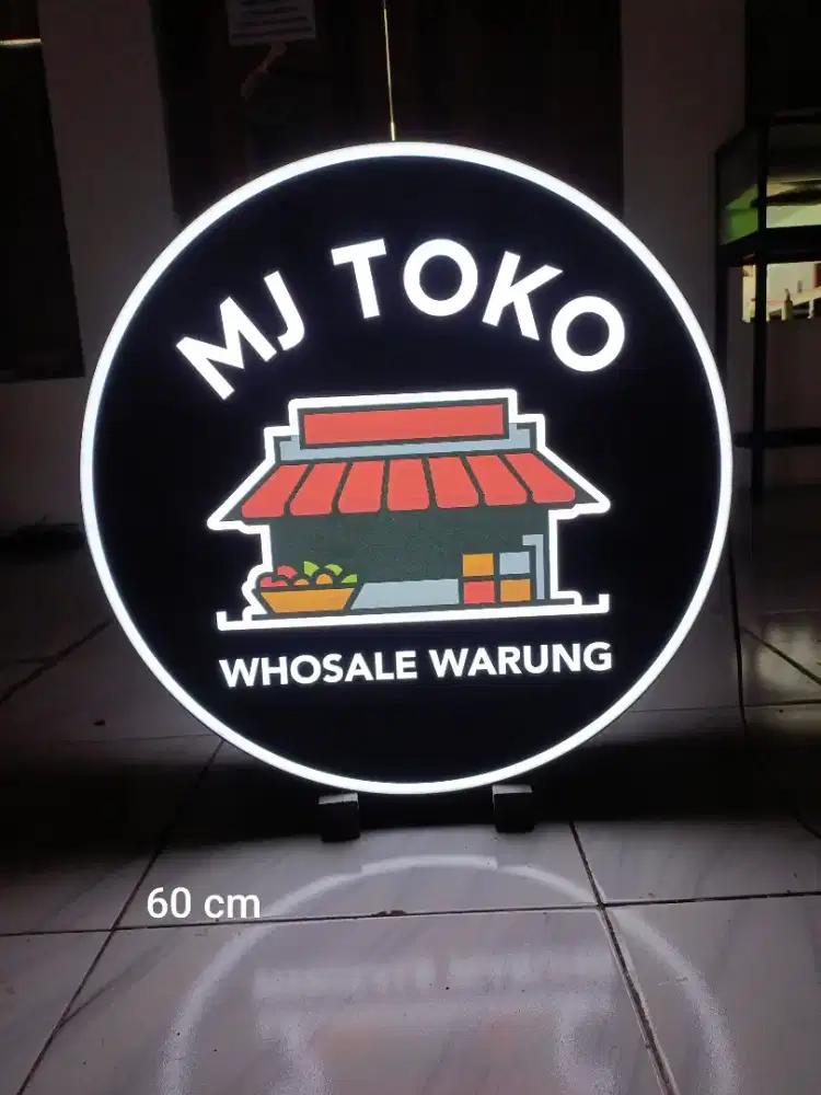 Neonbox papan nama costum free disian