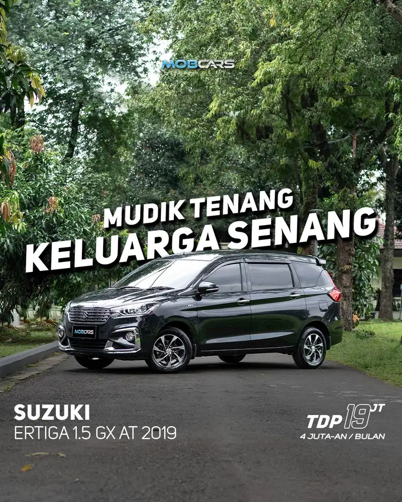 SUZUKI ERTIGA 1.5 GX AT 2019 MATIC HITAM