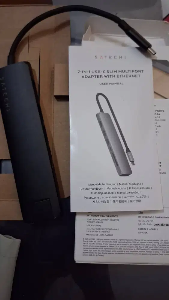 WTS Adaper satechi 7 in 1 multiport slim