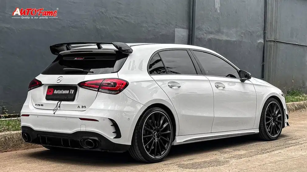 Mercedes Benz A35 AMG 4Matic 2.0L Turbo 306DK Pemk 2021 White On Black