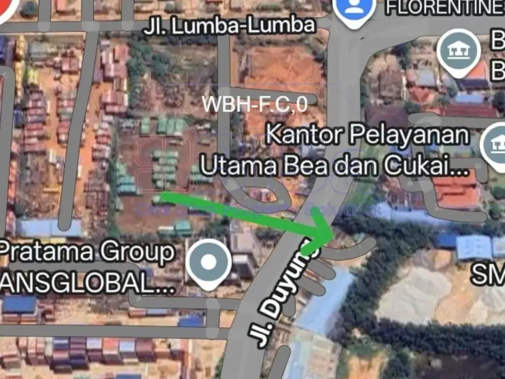 Lahan Komersial Strategis di Jl Duyung Batu Ampar Dekat Kontainer Port