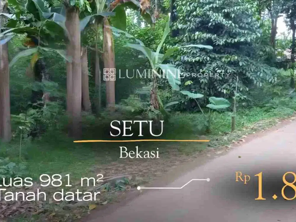 DIJUAL KAVLING DI SETU, BEKASI