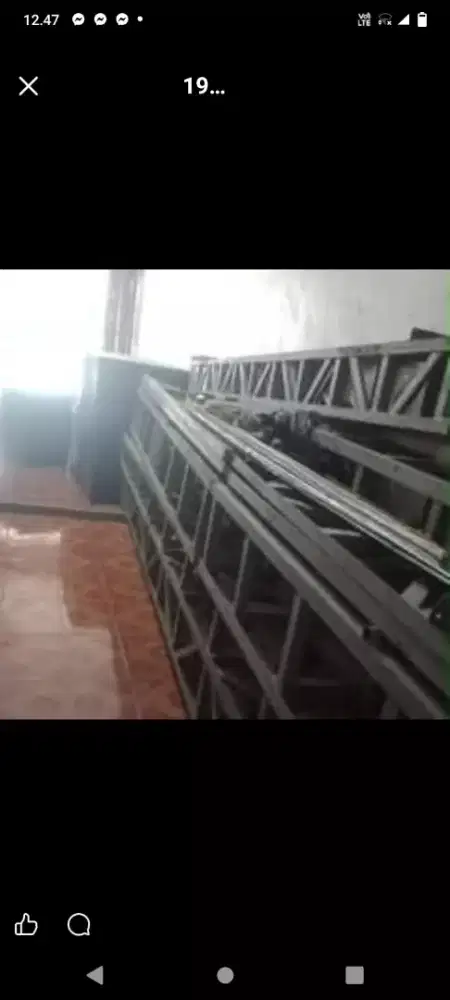 Di Jual Tiang besi Rejing lengkap katrol 2 ton