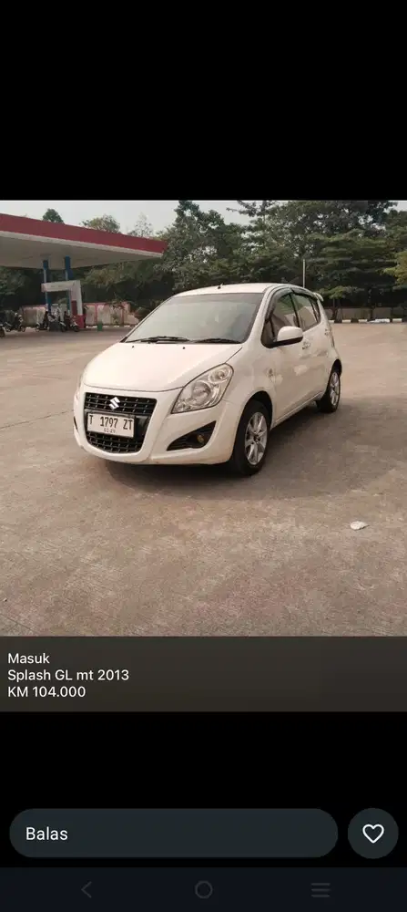 Suzuki Splash 2013 Bensin