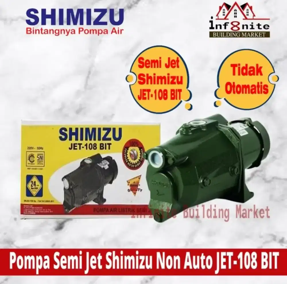 Pompa semi jet shimizu non auto JET-108BIT