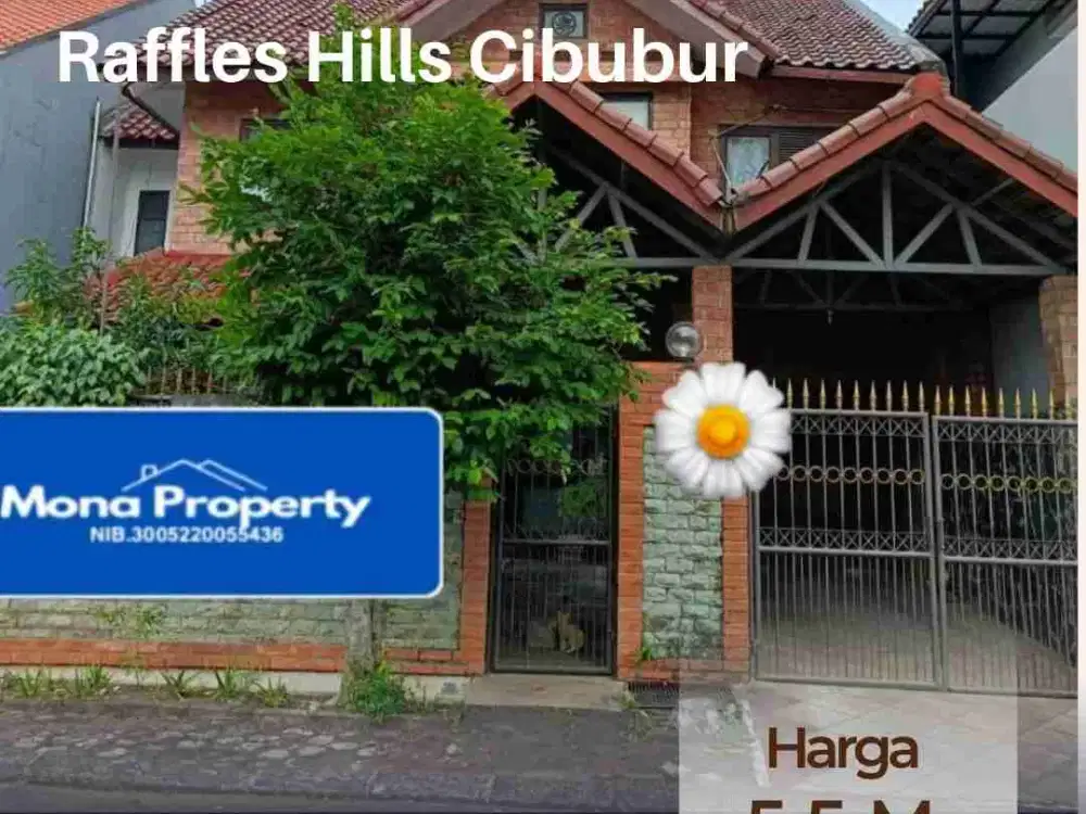 Dijual Rumah Artistik di Raffles Hills Cibubur