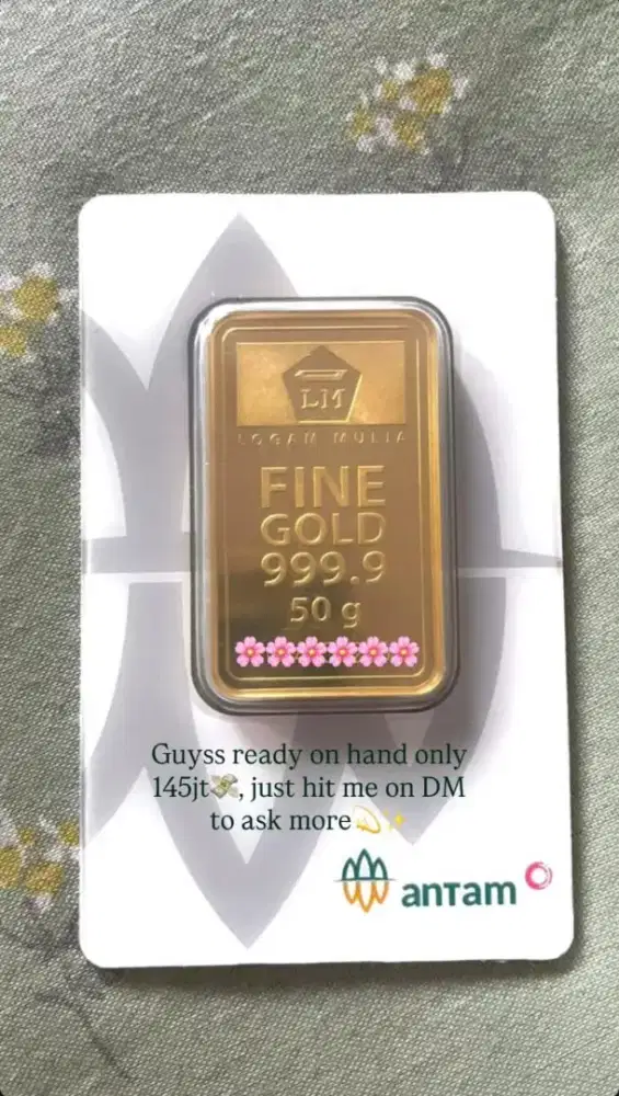 Dijual Logam Mulia Antam 50 gram