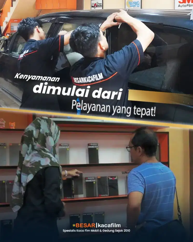 Paket full 400RIBU kaca film black Garansi 3 Tahun