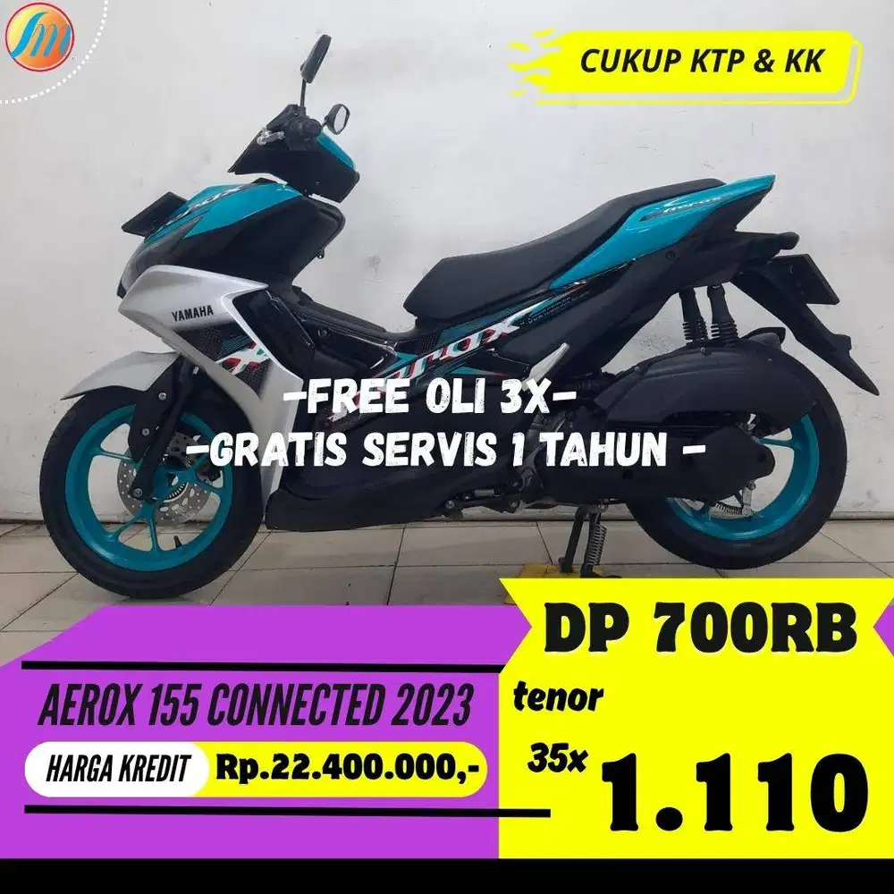 DP CUKUP 700RB YAMAHA AEROX 155 CONNECTED 2023 BERGARANSI PAJAK ON