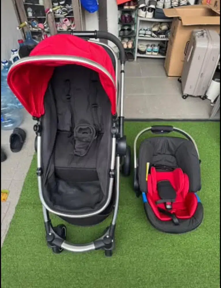 DI JUAL STROLLER + CAR SEAT MOTHERCARE JOURNEY
