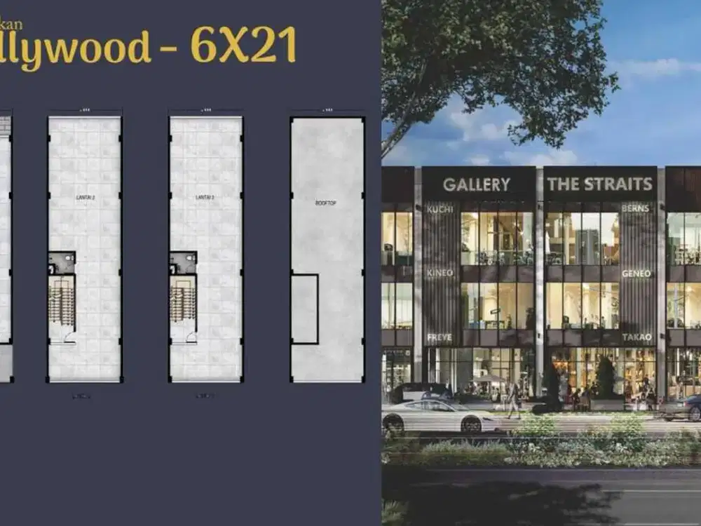 Sewa Ruko Eksklusif Marina Bay Hollywood PIK 2 – Luas Besar, Strategis, Siap Pakai!