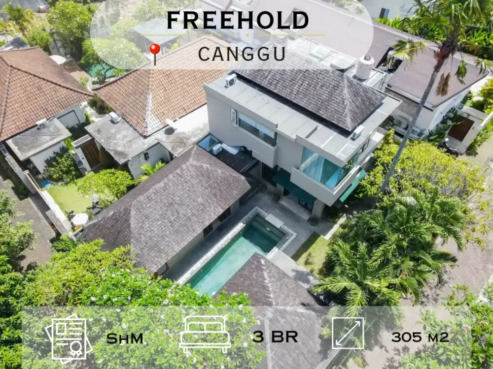 Villa Modern Freehold di Jantung Berawa Canggu, Bali