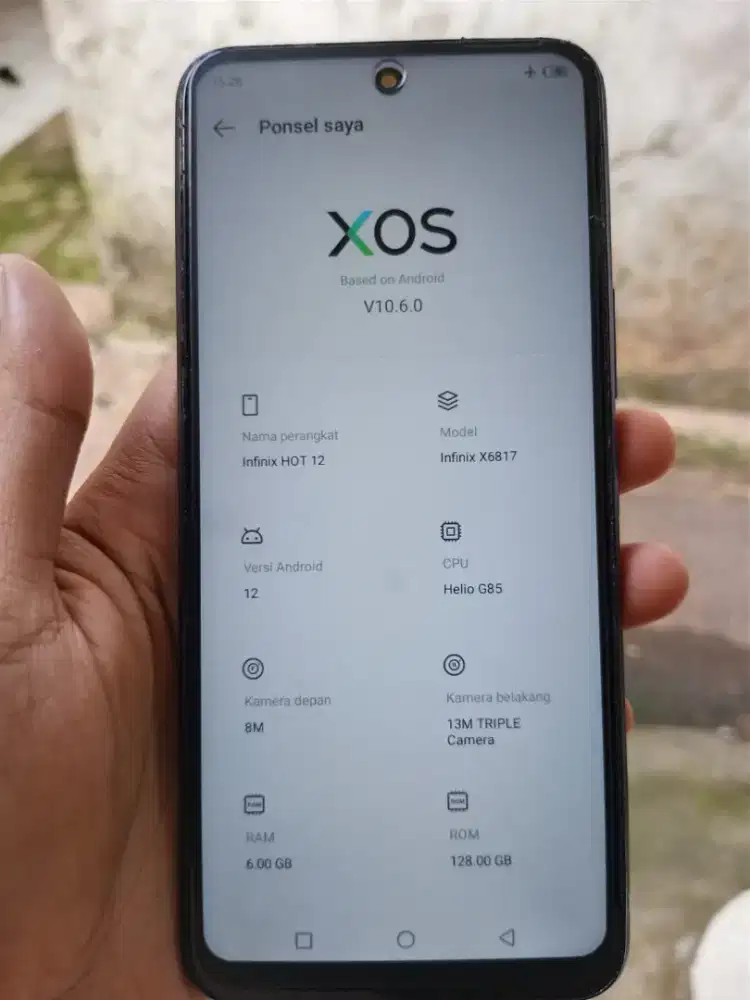 Infinix hot 12 6/128 fullset