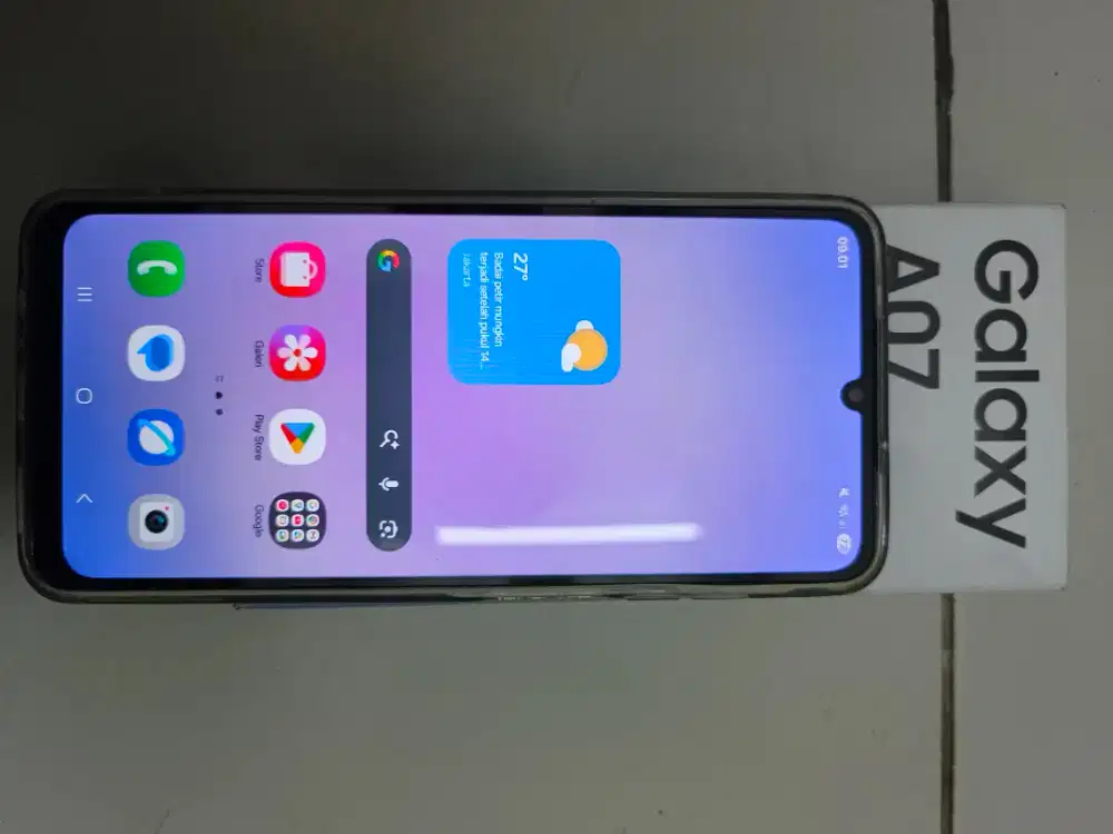 Samsung a07 fulsett garansi on