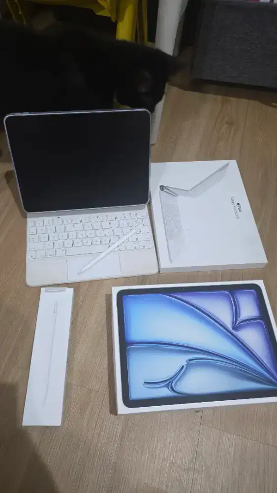Jual ipad air m4 11inch + apple pencil pro & apple keyboard