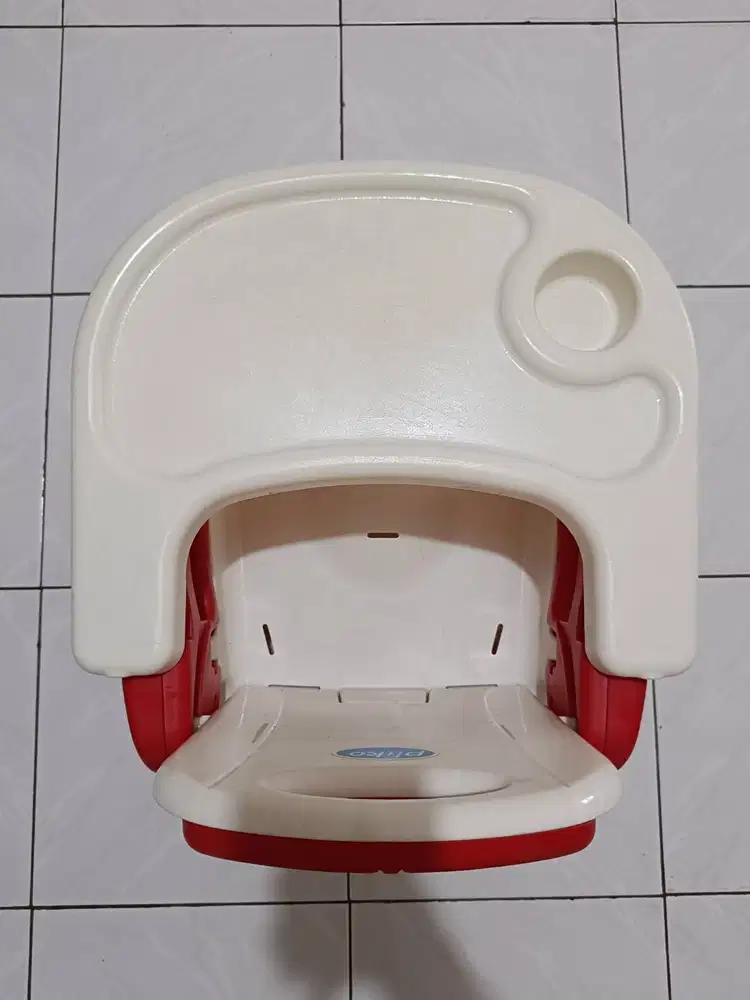 Kursi Makan Bayi Pliko Baby Folding Foldable Booster Seat Merah
