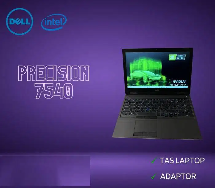 Laptop DELL PRECISION 7540 Core i7 Gen 9 32GB NVIDIA QUADRO T2000 *RRC