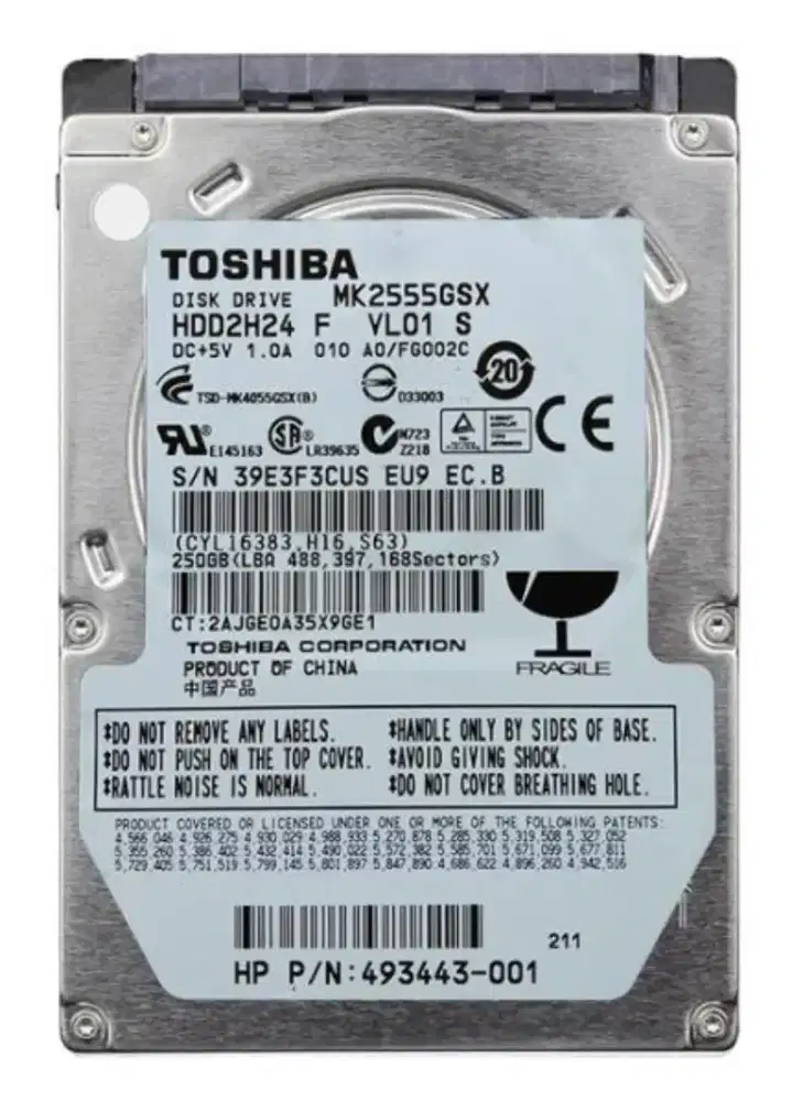 HDD 250 GB SATA 2,5