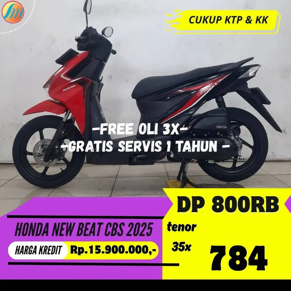 DP HANYA 800RB ANGSURAN RINGAN HONDA NEW BEAT CBS 2025 SEKEN