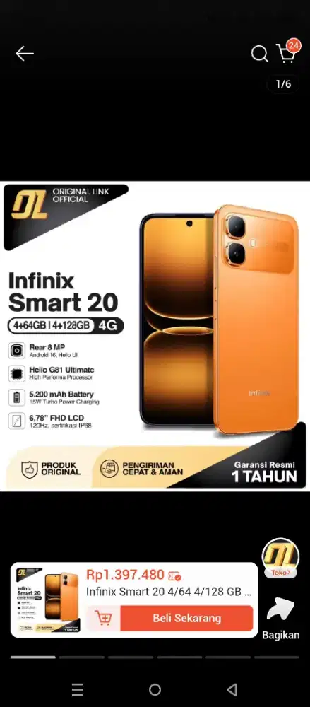 INFINIX SMART 20 4/64