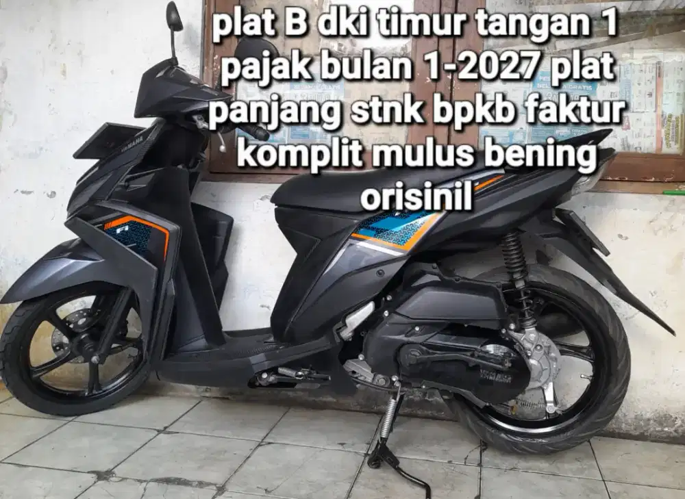 Yamaha Mio M3 2020 blue core 125 cw asli abu2 B dki timur tangan 1