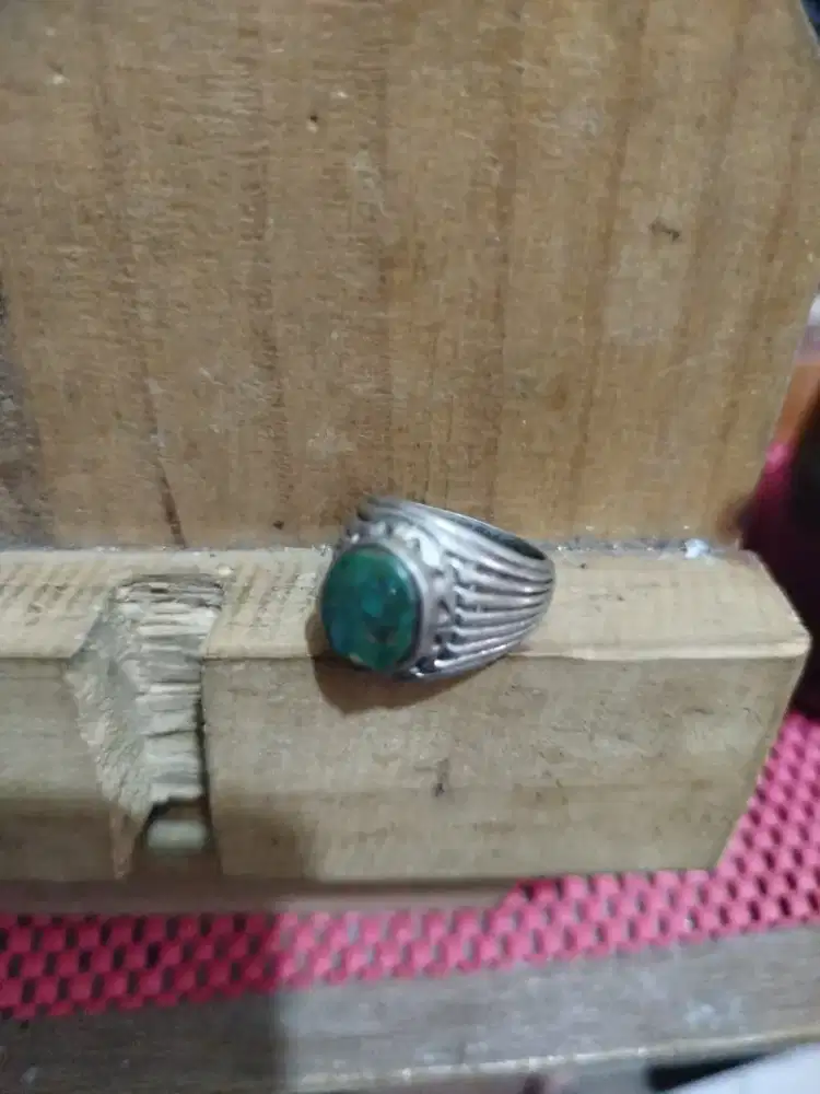 Cincin perak batu pirus