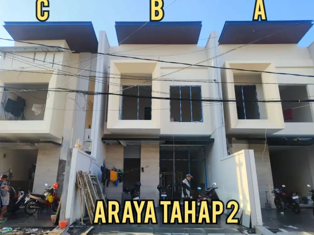 ‼️UNIT B‼️RUMAH BARU GRESS ARAYA TAHAP 2 GALAXY BUMI PERMAI SURABAYA TIMUR. DEKAT MERR, ITS, SEMOLOWARU, Dsb