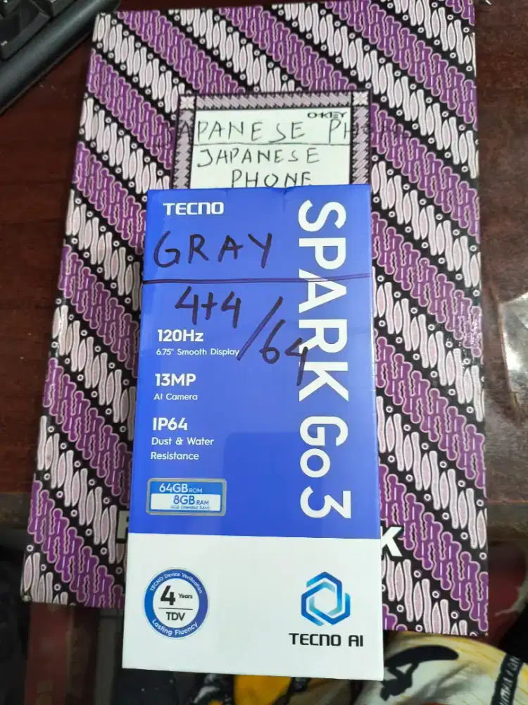 Tecno Go3 4/64 new