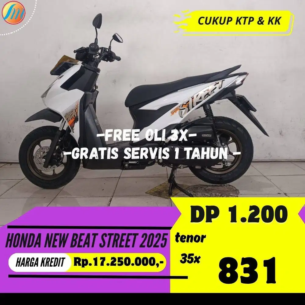 HONDA NEW BEAT STREET 2025 SEKEN BISA KREDIT MURAH ANGSURAN TERJANGKAU
