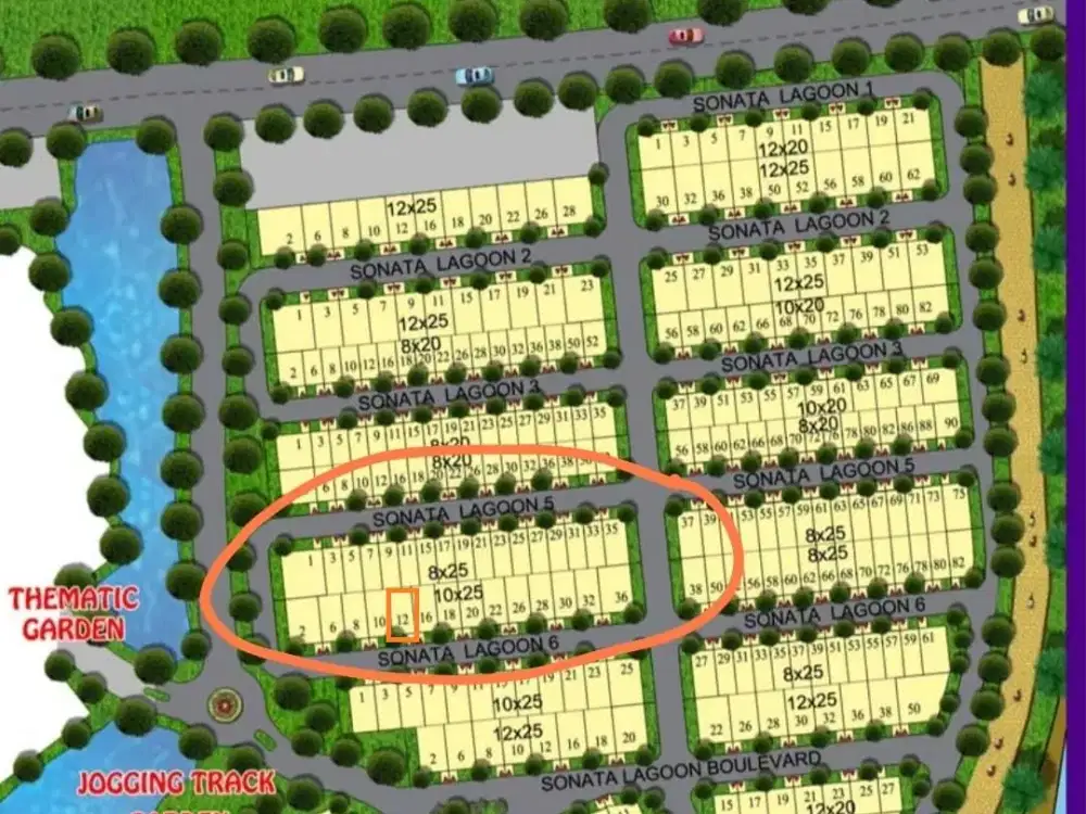 DIJUAL TANAH RESIDENTIAL SONATA LAGOON - GOLF ISLAND PIK