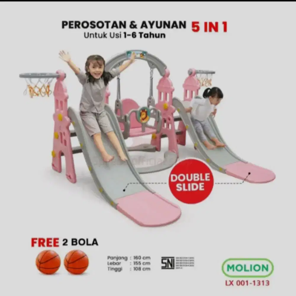 Jual mainan anak perosotan+ayunan