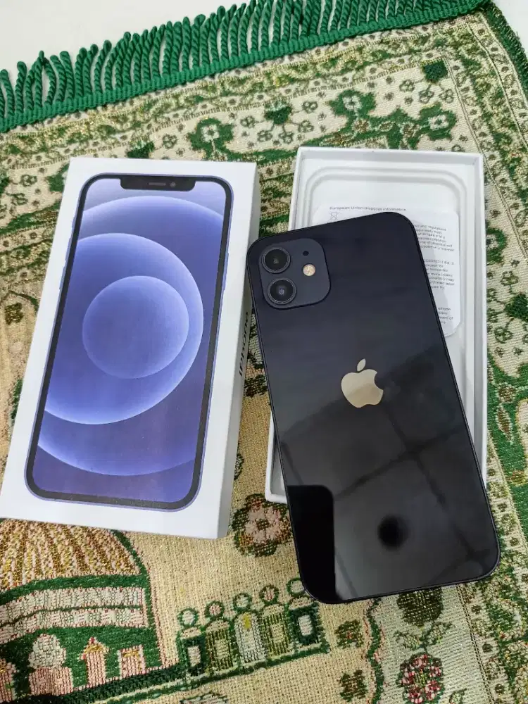 iPhone 12 128 inter black ori mulus fullset
