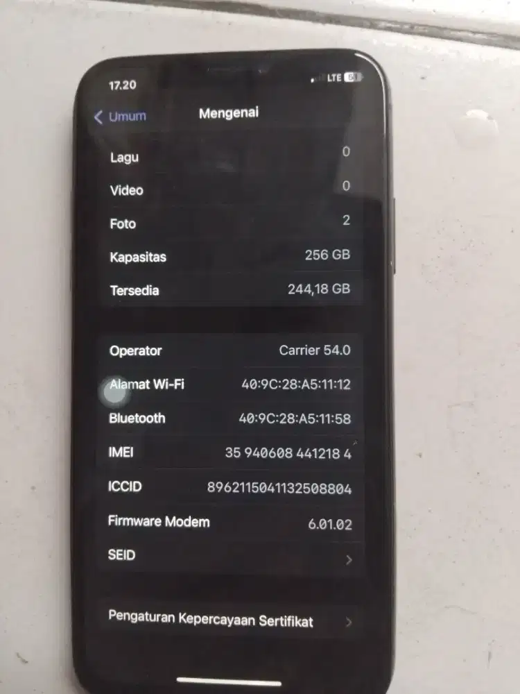 Iphone x 256 ex ibox murah