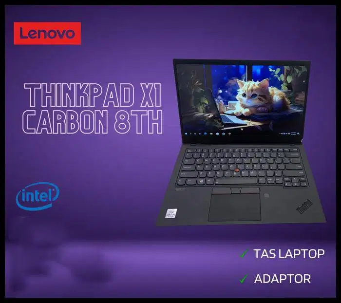 Laptop Lenovo Thinkpad X1 Carbon 8th Core i7 Gen 10 Ram 16GB SSD *RRC
