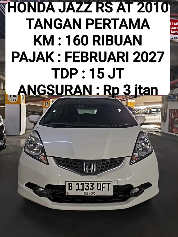 Honda Jazz RS AT 2010 Putih Tangan Pertama