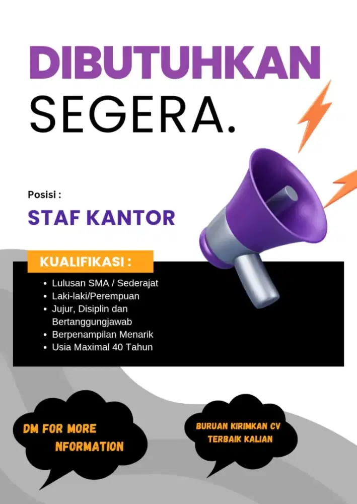 Info Loker Staf Administrasi