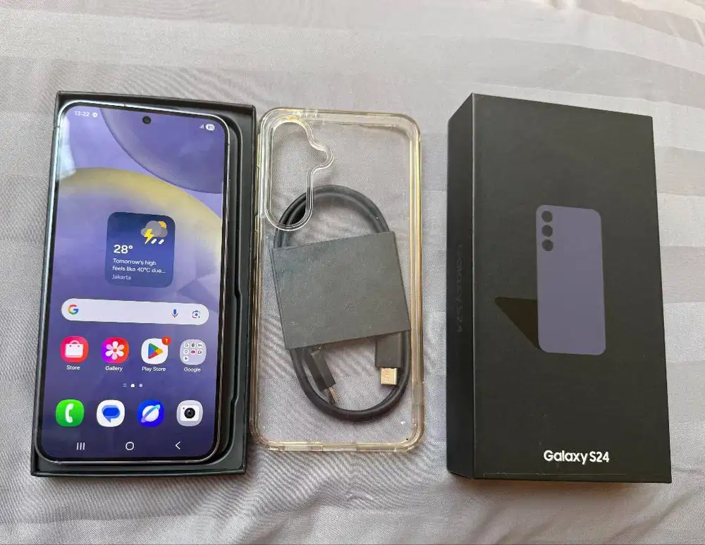Samsung S24 Violet RAM 8/256GB Fulset Like New SEIN Siap Pakai