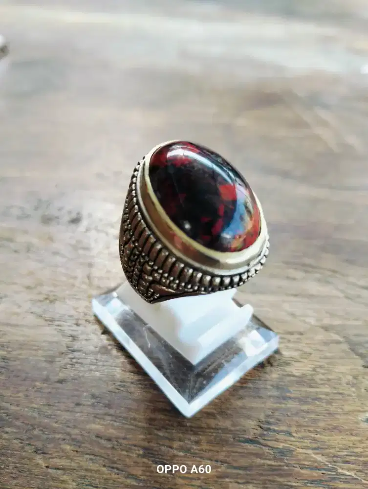 Natural batu akik badar besi