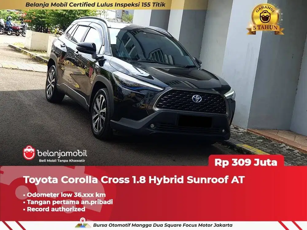 [ LOW KM ] Toyota Corolla Cross 1.8 Hybrid Sunroof AT 2022/2023