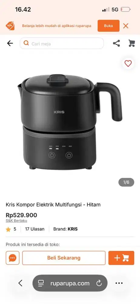 Kris electric pot gratis kettle lesindo
