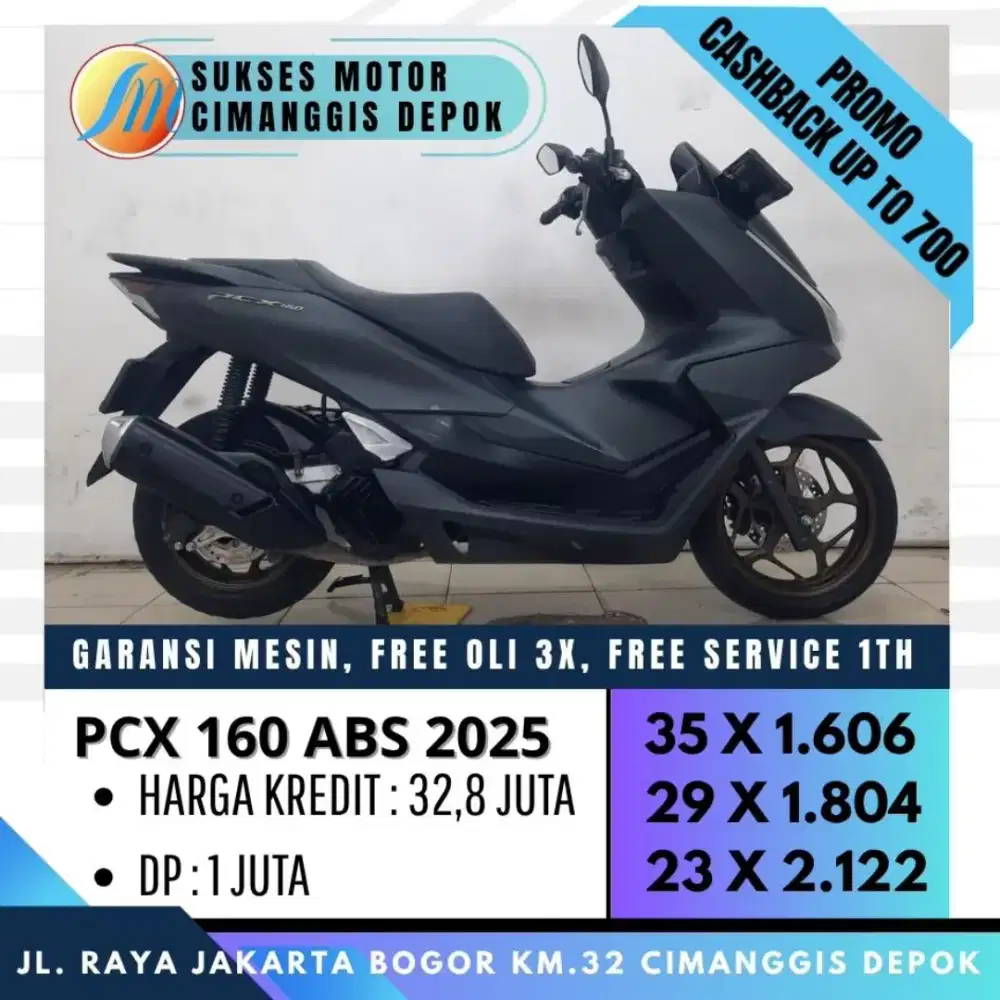 NEW PCX 160 ABS 2025 CASH KREDIT PROMO DP 1 JUTA [