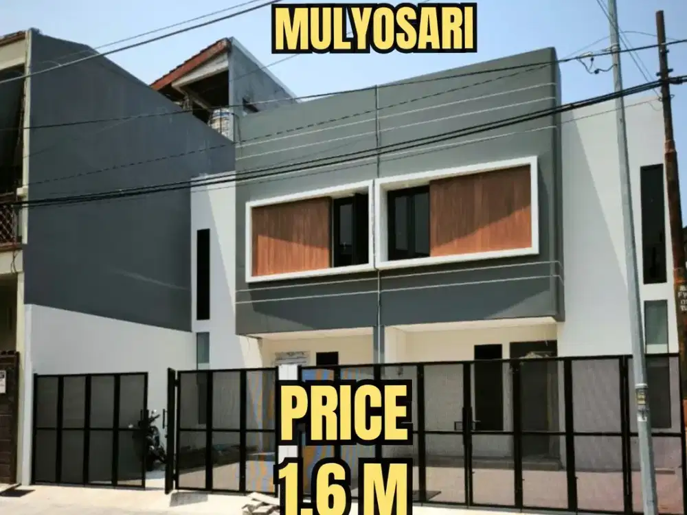 ‼️BARU GRESS 2 UNIT ‼️ RUMAH MULYOSARI MODERN MINIMALIS. DEKAT SUTOREJO, BABATAN PANTAI, ITS, UNAIR, MERR, KERTAJAYA, Dsb